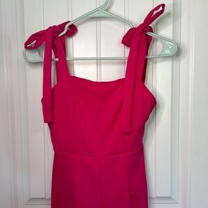 Vibrant pink jumpsuit